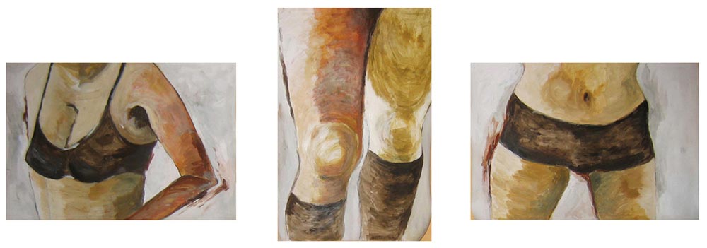 2008 morceaux choisis(triptyque 104x72cm
